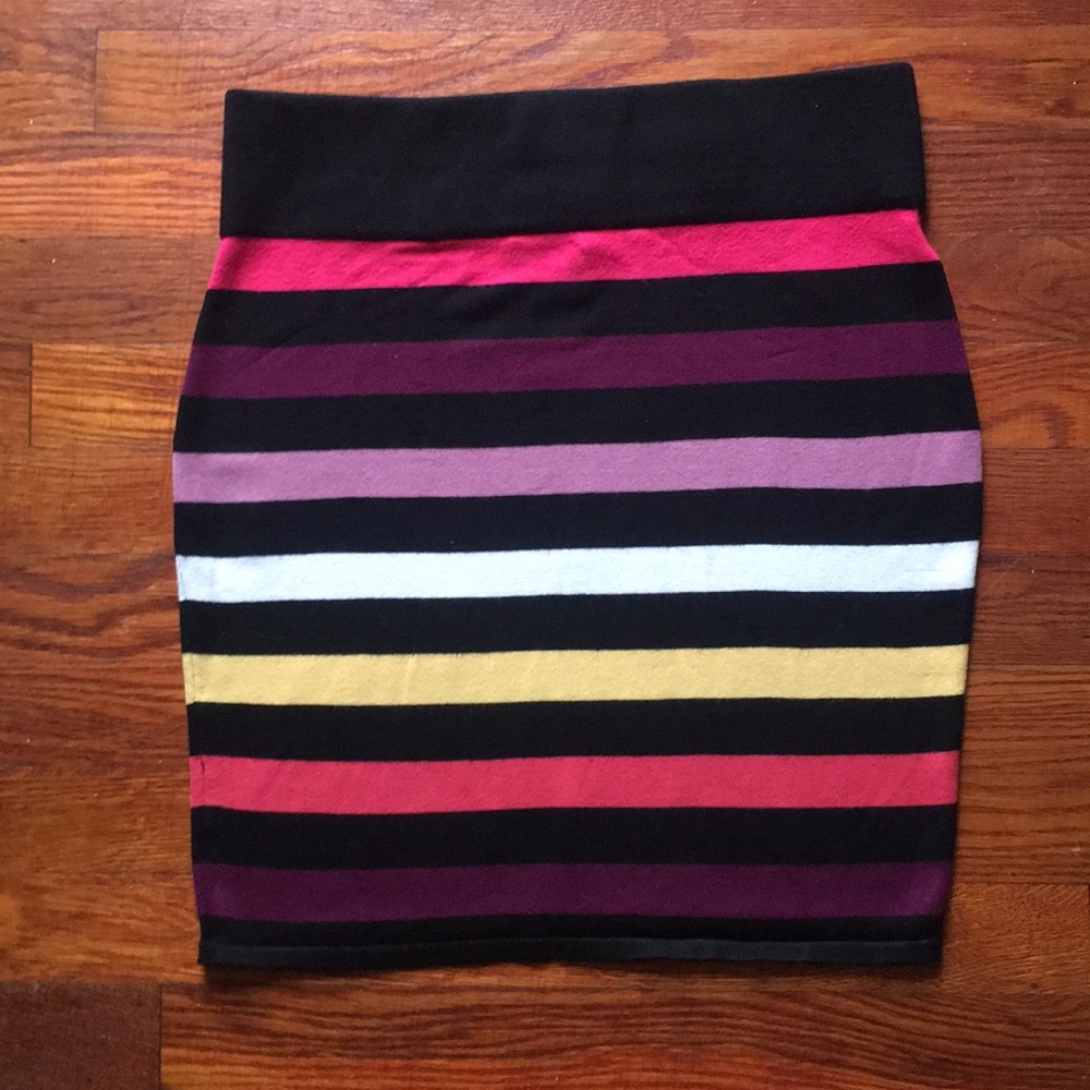 Striped multi color skirt Sz L
